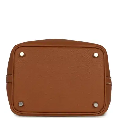 HERMÈS Hermes Picotin Lock 18 Gold Clemence Palladium Hardware | Thumbnail 6 HERMÈS Hermes Picotin Lock 18 Gold Clemence Palladium Hardware | Thumbnail 6