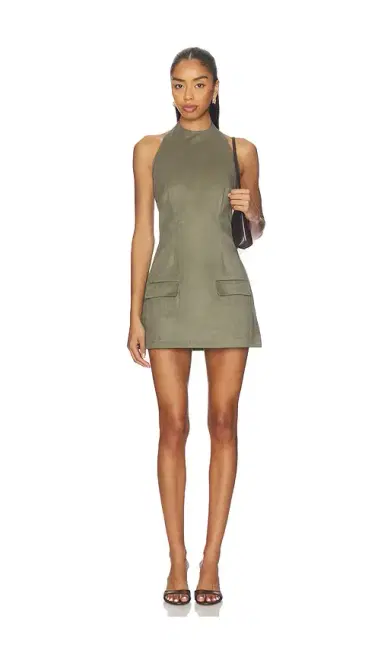 SNDYS Amelia Faux Suede Mini Dress | Thumbnail 1 SNDYS Amelia Faux Suede Mini Dress | Thumbnail 1