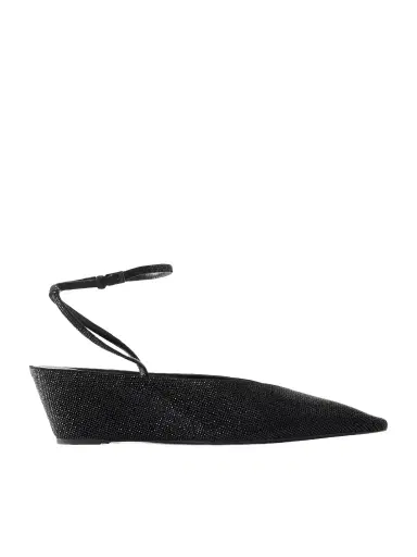 Tory Burch Crystal-embellished Leather Wedge Pumps | Thumbnail 1 Tory Burch Crystal-embellished Leather Wedge Pumps | Thumbnail 1