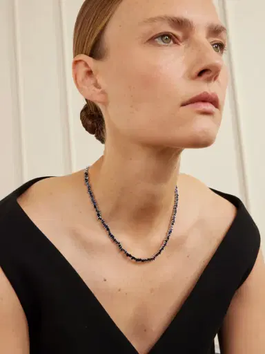 Suzanne Kalan 18-karat White Gold Sapphire Tennis Necklace | Thumbnail 5 Suzanne Kalan 18-karat White Gold Sapphire Tennis Necklace | Thumbnail 5