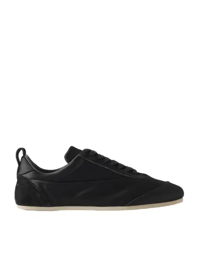 Suede-trimmed Satin Sneakers Suede-trimmed Satin Sneakers