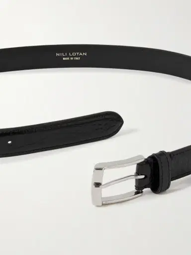 Nili Lotan Dana Croc-effect Leather Belt | Thumbnail 3 Nili Lotan Dana Croc-effect Leather Belt | Thumbnail 3