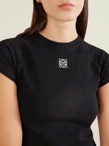 Loewe Anagram Embroidered Cotton-blend Jersey T-shirt | Thumbnail 5 Loewe Anagram Embroidered Cotton-blend Jersey T-shirt | Thumbnail 5