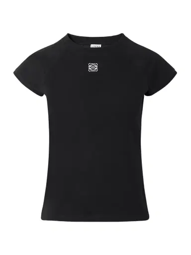 Loewe Anagram Embroidered Cotton-blend Jersey T-shirt | Thumbnail 1 Loewe Anagram Embroidered Cotton-blend Jersey T-shirt | Thumbnail 1