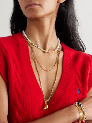 Martha Calvo Clarity Gold-tone, Glass, Opal And Crystal Necklace | Thumbnail 5 Martha Calvo Clarity Gold-tone, Glass, Opal And Crystal Necklace | Thumbnail 5