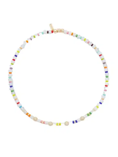Martha Calvo Clarity Gold-tone, Glass, Opal And Crystal Necklace | Thumbnail 1 Martha Calvo Clarity Gold-tone, Glass, Opal And Crystal Necklace | Thumbnail 1