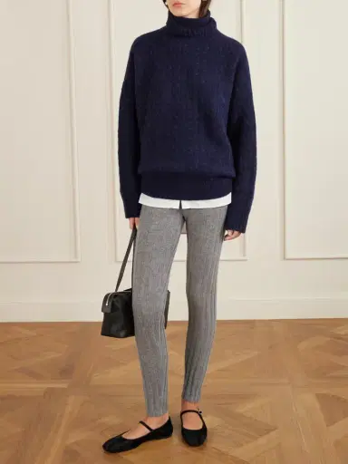 The Elder Statesman Cable-knit Cashmere And Silk-blend Turtleneck Sweater | Thumbnail 2 The Elder Statesman Cable-knit Cashmere And Silk-blend Turtleneck Sweater | Thumbnail 2