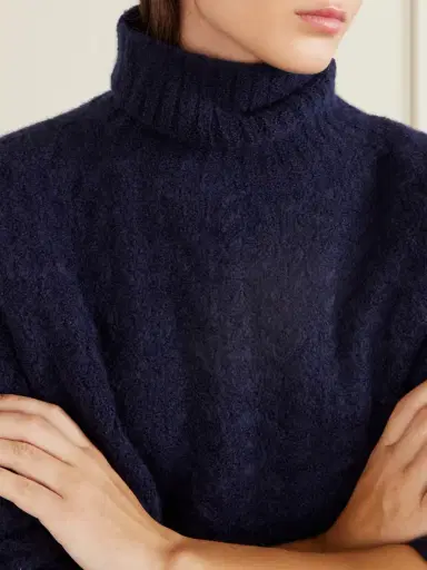 The Elder Statesman Cable-knit Cashmere And Silk-blend Turtleneck Sweater | Thumbnail 4 The Elder Statesman Cable-knit Cashmere And Silk-blend Turtleneck Sweater | Thumbnail 4