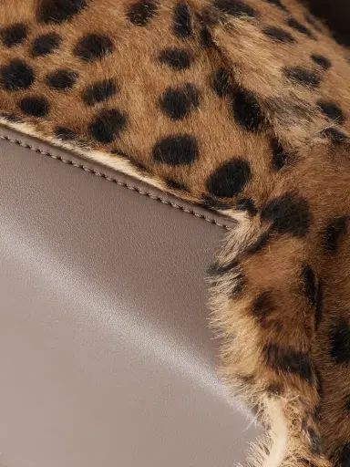 Loewe Puzzle Edge Small Leather-trimmed Leopard-print Shearling Shoulder Bag | Thumbnail 5 Loewe Puzzle Edge Small Leather-trimmed Leopard-print Shearling Shoulder Bag | Thumbnail 5