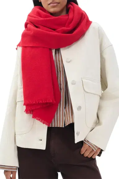 rag & bone Mila Scarf - Fiery Red | Thumbnail 2 rag & bone Mila Scarf - Fiery Red | Thumbnail 2