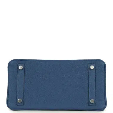HERMÈS Hermes Birkin 25 Bleu Tie Togo Palladium Hardware | Thumbnail 6 HERMÈS Hermes Birkin 25 Bleu Tie Togo Palladium Hardware | Thumbnail 6