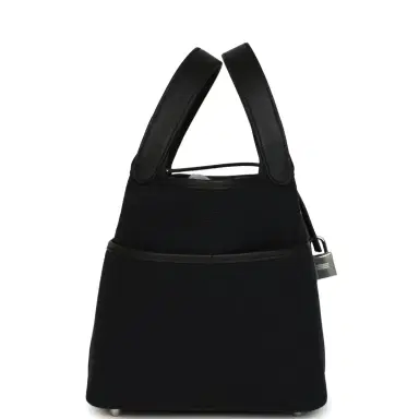 HERMÈS Hermes Picotin Cargo 18 Black Toile Goeland and Swift Palladium Hardware | Thumbnail 4 HERMÈS Hermes Picotin Cargo 18 Black Toile Goeland and Swift Palladium Hardware | Thumbnail 4