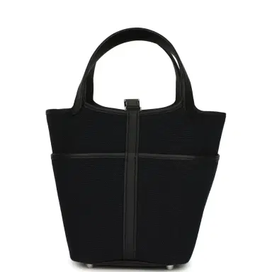 HERMÈS Hermes Picotin Cargo 18 Black Toile Goeland and Swift Palladium Hardware | Thumbnail 5 HERMÈS Hermes Picotin Cargo 18 Black Toile Goeland and Swift Palladium Hardware | Thumbnail 5