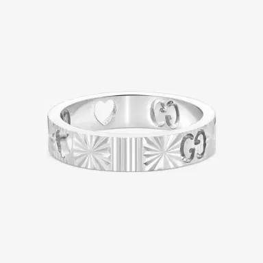 Gucci Gucci Icon 18K White Gold Band Ring YBC729458001011 - by The Solist | Thumbnail 3 Gucci Gucci Icon 18K White Gold Band Ring YBC729458001011 - by The Solist | Thumbnail 3