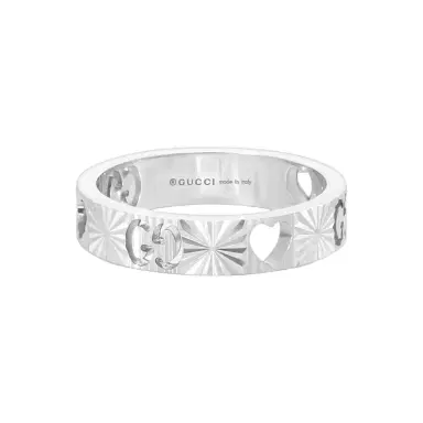 Gucci Gucci Icon 18K White Gold Band Ring YBC729458001011 - by The Solist | Thumbnail 1 Gucci Gucci Icon 18K White Gold Band Ring YBC729458001011 - by The Solist | Thumbnail 1