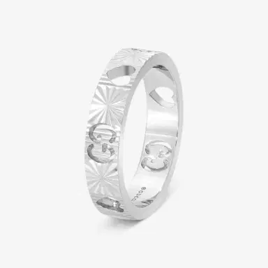 Gucci Gucci Icon 18K White Gold Band Ring YBC729458001011 - by The Solist | Thumbnail 2 Gucci Gucci Icon 18K White Gold Band Ring YBC729458001011 - by The Solist | Thumbnail 2