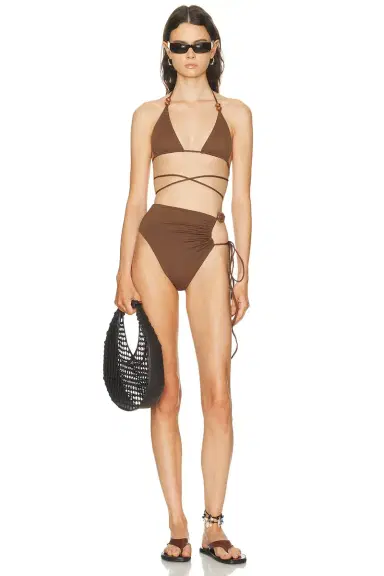 Magda Butrym High Waisted Bikini Bottom | Thumbnail 4 Magda Butrym High Waisted Bikini Bottom | Thumbnail 4