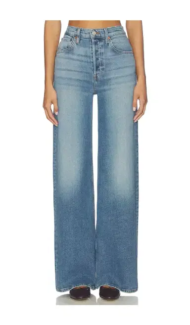 RE/DONE High Rise Wide Leg Jeans | Thumbnail 1 RE/DONE High Rise Wide Leg Jeans | Thumbnail 1