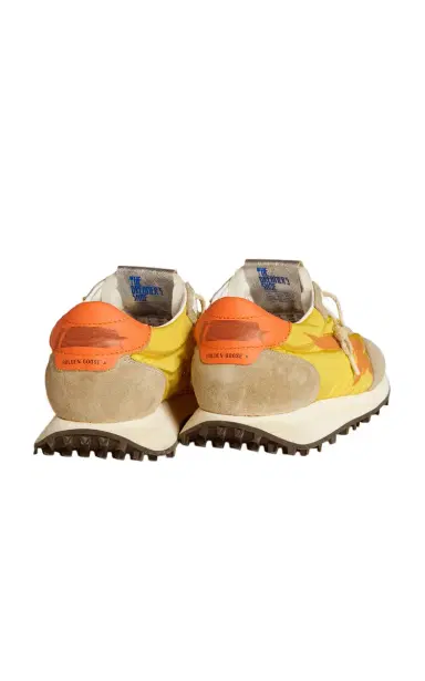 Golden Goose Marathon Leather-Trimmed Sneakers | Thumbnail 4 Golden Goose Marathon Leather-Trimmed Sneakers | Thumbnail 4