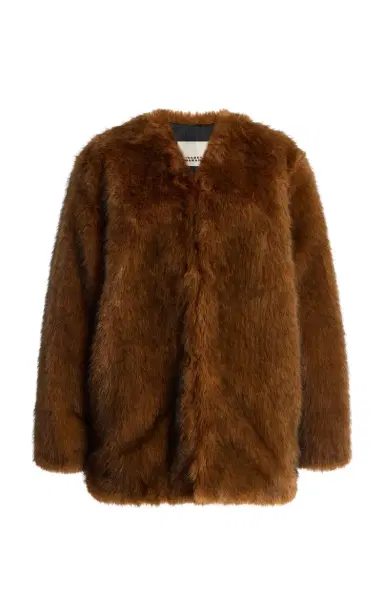 Isabel Marant Aglae Faux Fur Jacket | Thumbnail 1 Isabel Marant Aglae Faux Fur Jacket | Thumbnail 1