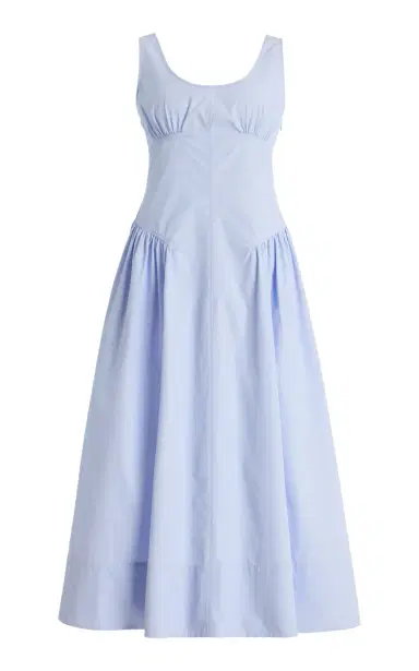 Proenza Schouler White Label Kendall Tech-Cotton Midi Dress | Thumbnail 6 Proenza Schouler White Label Kendall Tech-Cotton Midi Dress | Thumbnail 6