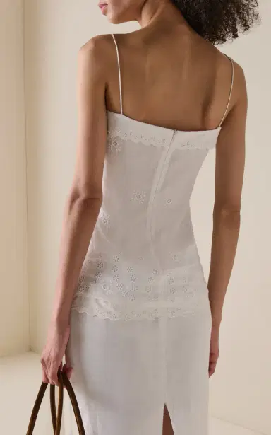 Magda Butrym Broderie Anglaise Cotton-Linen Top | Thumbnail 3 Magda Butrym Broderie Anglaise Cotton-Linen Top | Thumbnail 3