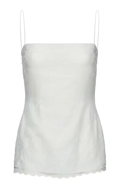 Magda Butrym Broderie Anglaise Cotton-Linen Top | Thumbnail 6 Magda Butrym Broderie Anglaise Cotton-Linen Top | Thumbnail 6