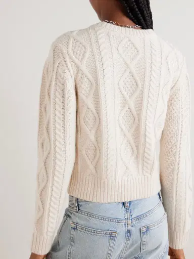 Frame Cable-knit Cashmere Cardigan | Thumbnail 3 Frame Cable-knit Cashmere Cardigan | Thumbnail 3