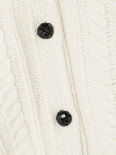 Frame Cable-knit Cashmere Cardigan | Thumbnail 4 Frame Cable-knit Cashmere Cardigan | Thumbnail 4