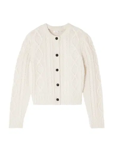 Frame Cable-knit Cashmere Cardigan | Thumbnail 1 Frame Cable-knit Cashmere Cardigan | Thumbnail 1