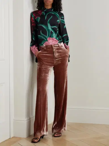 La DoubleJ Good Butt Velvet Flared Pants | Thumbnail 2 La DoubleJ Good Butt Velvet Flared Pants | Thumbnail 2