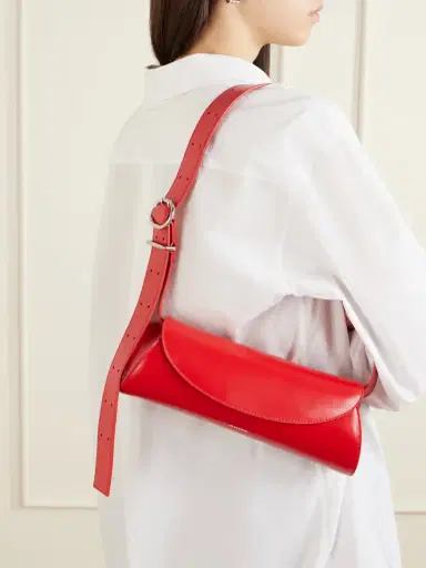 Jil Sander Cannolo Small Leather Shoulder Bag | Thumbnail 3 Jil Sander Cannolo Small Leather Shoulder Bag | Thumbnail 3