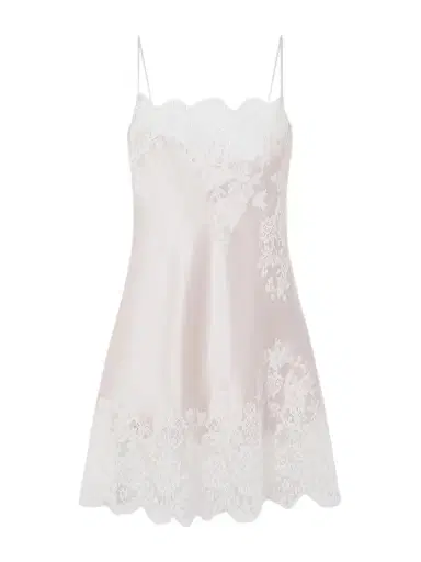 Carine Gilson Lace-trimmed Silk-satin Nightdress | Thumbnail 1 Carine Gilson Lace-trimmed Silk-satin Nightdress | Thumbnail 1