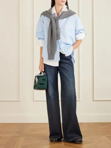 Loewe + Luis Wain Puzzle Futurist Cat Appliquéd Leather And Knitted Shoulder Bag | Thumbnail 2 Loewe + Luis Wain Puzzle Futurist Cat Appliquéd Leather And Knitted Shoulder Bag | Thumbnail 2
