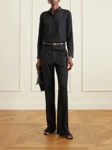 Nili Lotan Etoile Wool-twill Straight-leg Pants | Thumbnail 2 Nili Lotan Etoile Wool-twill Straight-leg Pants | Thumbnail 2