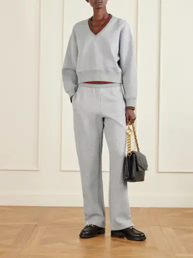 Gucci Striped Cotton-blend Jersey Sweater | Thumbnail 2 Gucci Striped Cotton-blend Jersey Sweater | Thumbnail 2