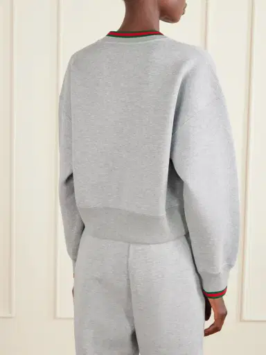 Gucci Striped Cotton-blend Jersey Sweater | Thumbnail 3 Gucci Striped Cotton-blend Jersey Sweater | Thumbnail 3