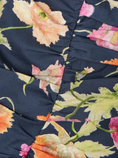 Carolina Herrera Gathered Floral-print Stretch-cotton Midi Dress | Thumbnail 4 Carolina Herrera Gathered Floral-print Stretch-cotton Midi Dress | Thumbnail 4