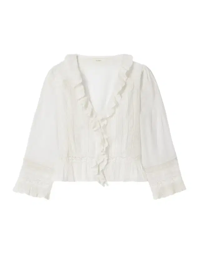 Eldoris Lace-trimmed Pintucked Organic Cotton-voile Blouse Eldoris Lace-trimmed Pintucked Organic Cotton-voile Blouse