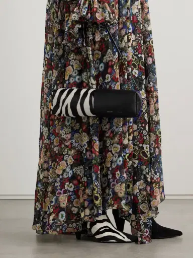 Khaite Kye Zebra-print Calf Hair And Leather Shoulder Bag | Thumbnail 2 Khaite Kye Zebra-print Calf Hair And Leather Shoulder Bag | Thumbnail 2