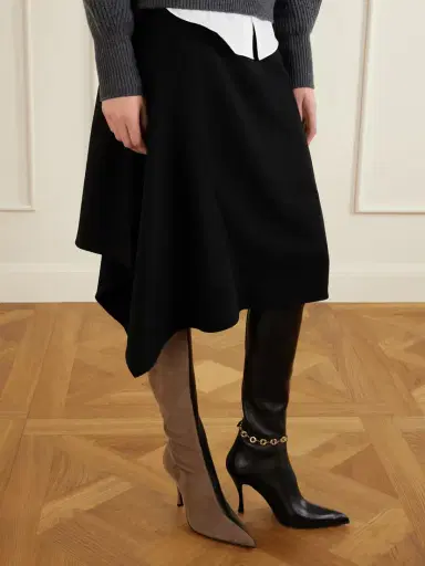 Loewe Comic Embellished Stretch-leather And Suede Knee Boots | Thumbnail 2 Loewe Comic Embellished Stretch-leather And Suede Knee Boots | Thumbnail 2