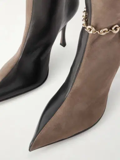 Loewe Comic Embellished Stretch-leather And Suede Knee Boots | Thumbnail 5 Loewe Comic Embellished Stretch-leather And Suede Knee Boots | Thumbnail 5