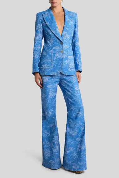 Etro Cropped Print Brocade Trousers | Thumbnail 6 Etro Cropped Print Brocade Trousers | Thumbnail 6