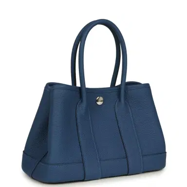 HERMÈS Hermes Garden Party Neo 23 Bleu Tie Togo Palladium Hardware | Thumbnail 2 HERMÈS Hermes Garden Party Neo 23 Bleu Tie Togo Palladium Hardware | Thumbnail 2