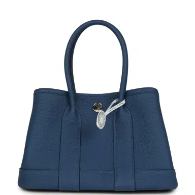 HERMÈS Hermes Garden Party Neo 23 Bleu Tie Togo Palladium Hardware | Thumbnail 4 HERMÈS Hermes Garden Party Neo 23 Bleu Tie Togo Palladium Hardware | Thumbnail 4