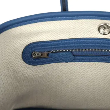 HERMÈS Hermes Garden Party Neo 23 Bleu Tie Togo Palladium Hardware | Thumbnail 8 HERMÈS Hermes Garden Party Neo 23 Bleu Tie Togo Palladium Hardware | Thumbnail 8