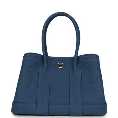 HERMÈS Hermes Garden Party Neo 23 Bleu Tie Togo Palladium Hardware | Thumbnail 1 HERMÈS Hermes Garden Party Neo 23 Bleu Tie Togo Palladium Hardware | Thumbnail 1