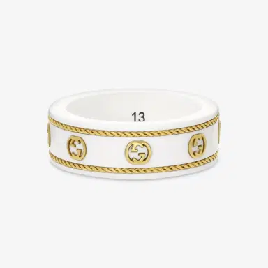 Gucci Gucci Icon 18K Yellow Gold & Zirconia Band Ring YBC606826002013 - by The Solist | Thumbnail 3 Gucci Gucci Icon 18K Yellow Gold & Zirconia Band Ring YBC606826002013 - by The Solist | Thumbnail 3