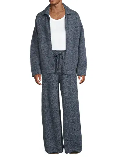 The Elder Statesman Men's Breakwater Marl Knit Pants | Thumbnail 2 The Elder Statesman Men's Breakwater Marl Knit Pants | Thumbnail 2