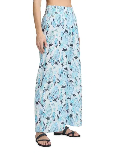 Lilly Pulitzer Women's Enzo Seahsell Coverup Pants - White Multi - Size XL | Thumbnail 4 Lilly Pulitzer Women's Enzo Seahsell Coverup Pants - White Multi - Size XL | Thumbnail 4